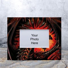 Dragon White Tabletop Photo Frame 4 x6  by Salman4z