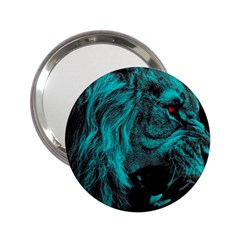 Angry Male Lion Predator Carnivore 2 25  Handbag Mirrors by Salman4z