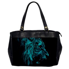 Angry Male Lion Predator Carnivore Oversize Office Handbag by Salman4z