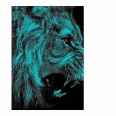 Angry Male Lion Predator Carnivore Small Garden Flag (two Sides) by Salman4z