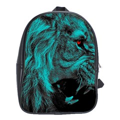 Angry Male Lion Predator Carnivore School Bag (xl) by Salman4z