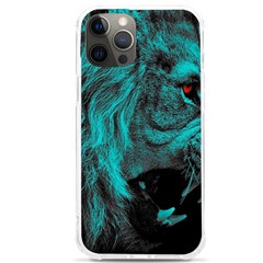 Angry Male Lion Predator Carnivore Iphone 12 Pro Max Tpu Uv Print Case by Salman4z