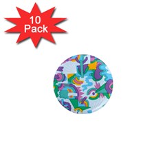 Pattern Hotdogtrap 1  Mini Magnet (10 Pack)  by Salman4z