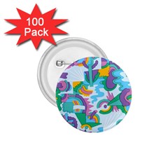 Pattern Hotdogtrap 1 75  Buttons (100 Pack)  by Salman4z