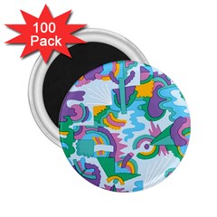 Pattern Hotdogtrap 2 25  Magnets (100 Pack)  by Salman4z