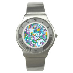 Pattern Hotdogtrap Stainless Steel Watch