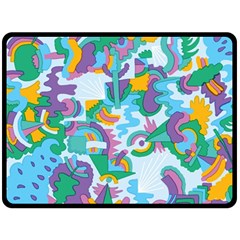 Pattern Hotdogtrap Fleece Blanket (large) by Salman4z