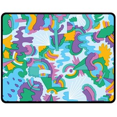 Pattern Hotdogtrap Fleece Blanket (medium)