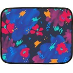 Patterns Rosebuds Fleece Blanket (Mini) 35 x27  Blanket