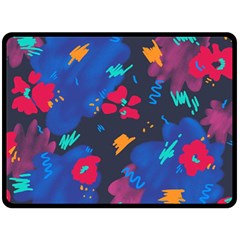 Patterns Rosebuds Fleece Blanket (large) by Salman4z