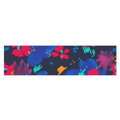 Patterns Rosebuds Oblong Satin Scarf (16  X 60 ) by Salman4z