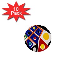 Pattern And Decoration Revisited At The East Side Galleries 1  Mini Buttons (10 Pack)  by Salman4z