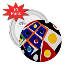 Pattern And Decoration Revisited At The East Side Galleries 2 25  Buttons (10 Pack)  by Salman4z