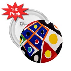 Pattern And Decoration Revisited At The East Side Galleries 2 25  Buttons (100 Pack)  by Salman4z