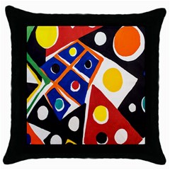 Pattern And Decoration Revisited At The East Side Galleries Throw Pillow Case (black) by Salman4z