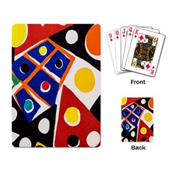 Pattern And Decoration Revisited At The East Side Galleries Playing Cards Single Design (rectangle) by Salman4z