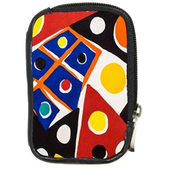 Pattern And Decoration Revisited At The East Side Galleries Compact Camera Leather Case by Salman4z