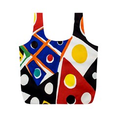 Pattern And Decoration Revisited At The East Side Galleries Full Print Recycle Bag (m) by Salman4z