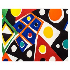 Pattern And Decoration Revisited At The East Side Galleries Two Sides Premium Plush Fleece Blanket (medium) by Salman4z