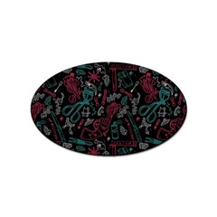 Abstract Pattern Sticker (oval) by Salman4z