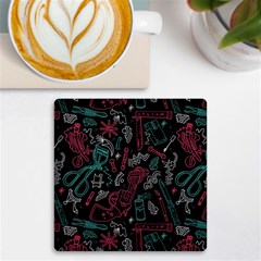 Abstract Pattern Uv Print Square Tile Coaster  by Salman4z