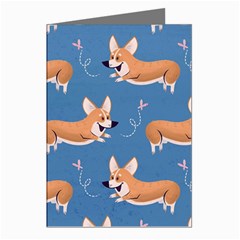 Corgi Patterns Greeting Cards (pkg Of 8) by Salman4z