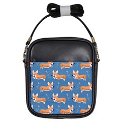 Corgi Patterns Girls Sling Bag by Salman4z