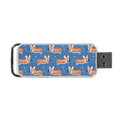 Corgi Patterns Portable Usb Flash (one Side) by Salman4z