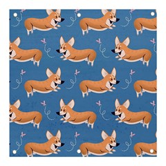 Corgi Patterns Banner And Sign 3  X 3  by Salman4z