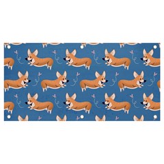 Corgi Patterns Banner And Sign 4  X 2  by Salman4z