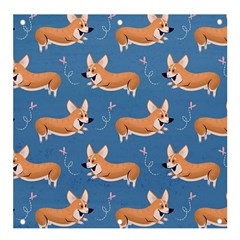 Corgi Patterns Banner And Sign 4  X 4  by Salman4z