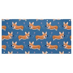 Corgi Patterns Banner And Sign 8  X 4  by Salman4z