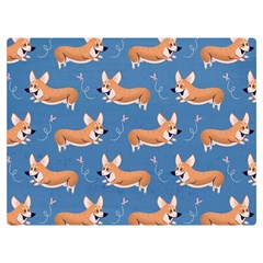 Corgi Patterns Two Sides Premium Plush Fleece Blanket (extra Small)