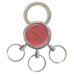 Pattern Saying Wavy 3-ring Key Chain by Salman4z