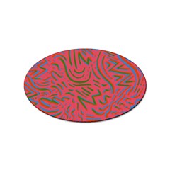 Pattern Saying Wavy Sticker (oval) by Salman4z