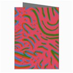 Pattern Saying Wavy Greeting Cards (Pkg of 8) Right