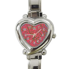 Pattern Saying Wavy Heart Italian Charm Watch by Salman4z