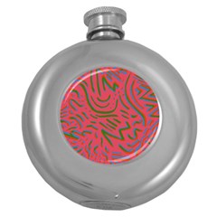 Pattern Saying Wavy Round Hip Flask (5 Oz) by Salman4z