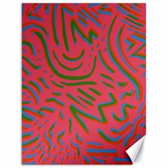 Pattern Saying Wavy Canvas 18  X 24  by Salman4z