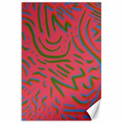 Pattern Saying Wavy Canvas 24  X 36  by Salman4z