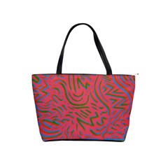 Pattern Saying Wavy Classic Shoulder Handbag by Salman4z