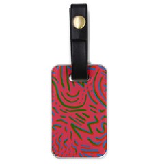 Pattern Saying Wavy Luggage Tag (one Side) by Salman4z