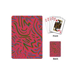 Pattern Saying Wavy Playing Cards Single Design (mini) by Salman4z