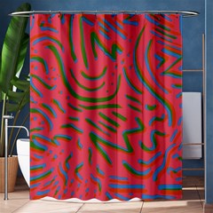 Pattern Saying Wavy Shower Curtain 60  X 72  (medium)  by Salman4z