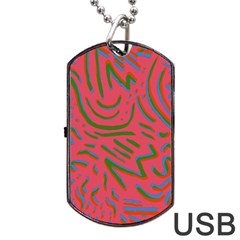 Pattern Saying Wavy Dog Tag Usb Flash (two Sides) by Salman4z