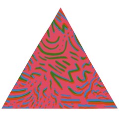 Pattern Saying Wavy Wooden Puzzle Triangle by Salman4z