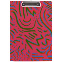 Pattern Saying Wavy A4 Acrylic Clipboard by Salman4z