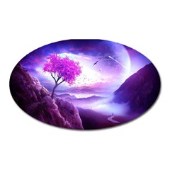 Fantasy World Oval Magnet by Salman4z