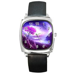 Fantasy World Square Metal Watch