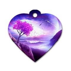 Fantasy World Dog Tag Heart (one Side) by Salman4z